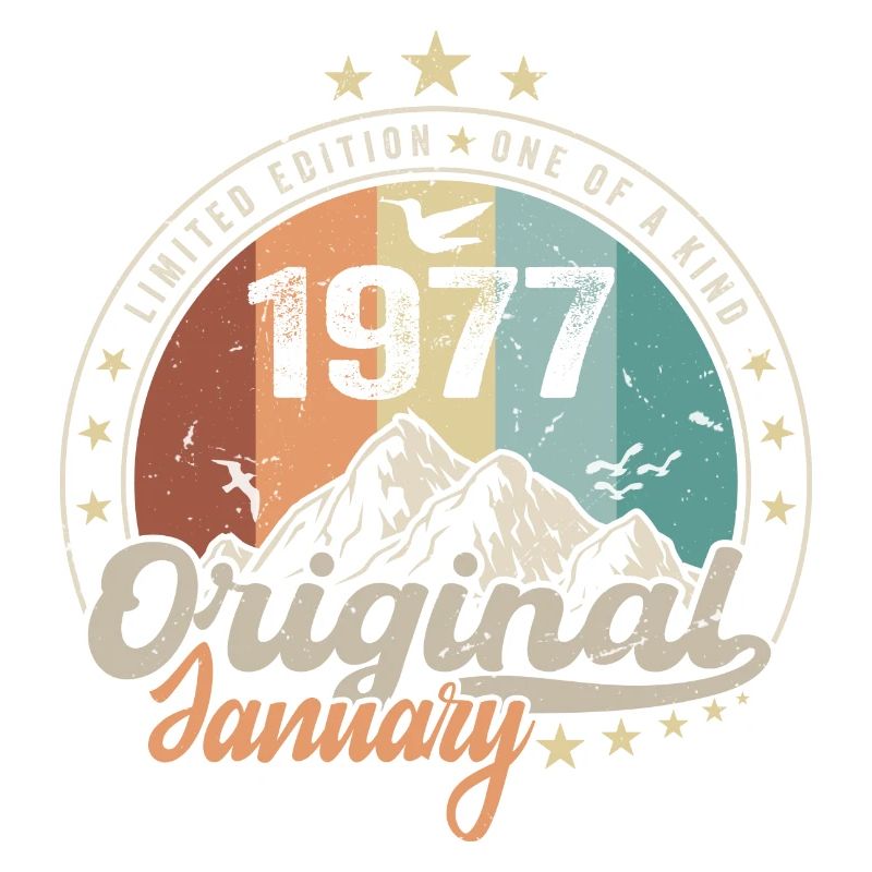 Vintage Retro Januar 1977 Geburtstagsgeschenk