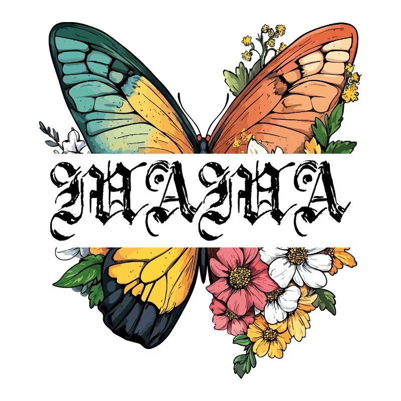 Mama Schmetterling Blumen Beste Mutter Muttertag