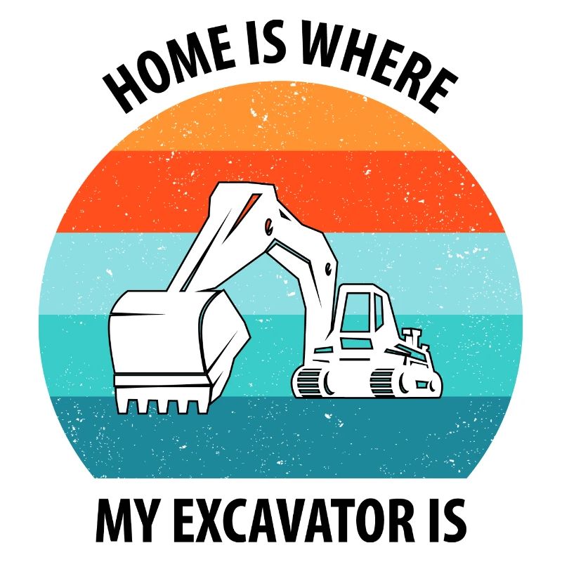 Bagger Baggerfahrer Baggerwagen