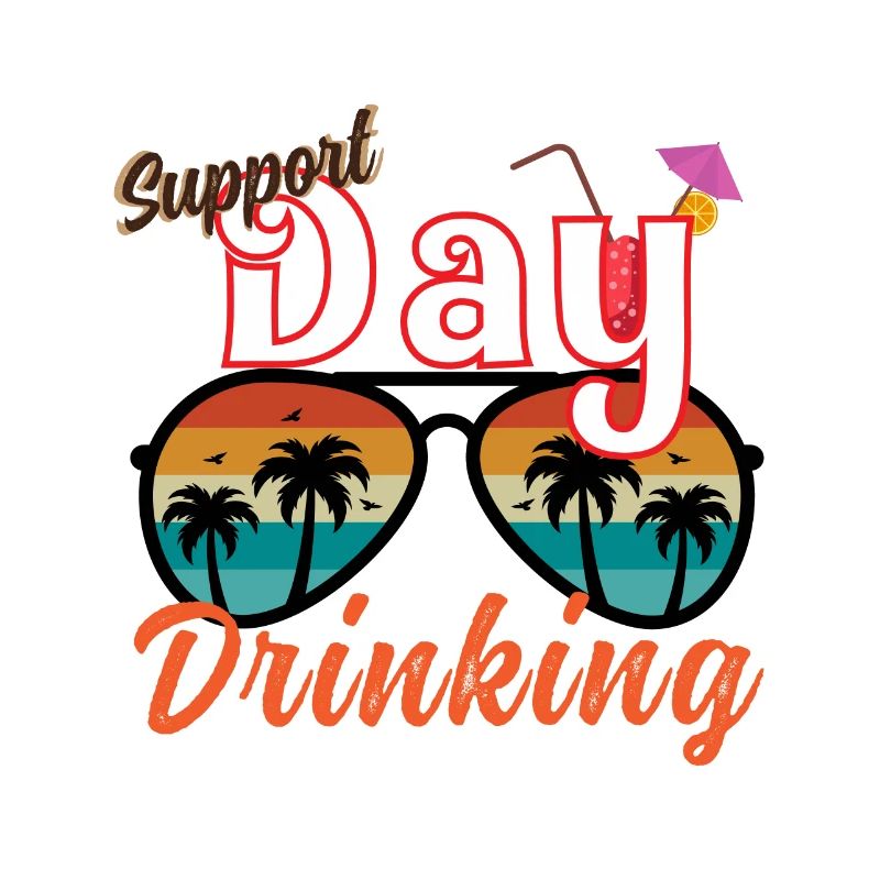 Day Drinking Palm Print