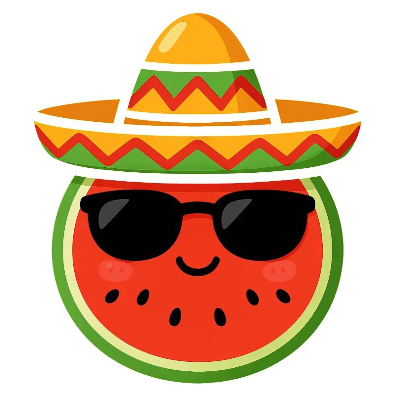 Kawaii Melone Wassermelone Cinco de Mayo Cool