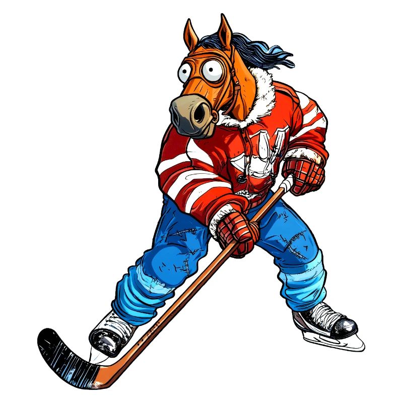 Eishockey Pferd