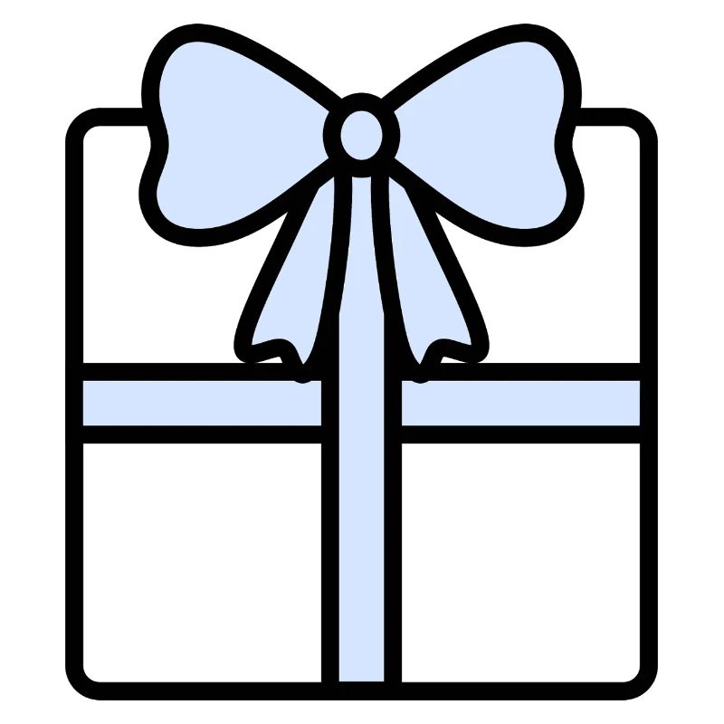 Elegante Geschenkbox mit Band