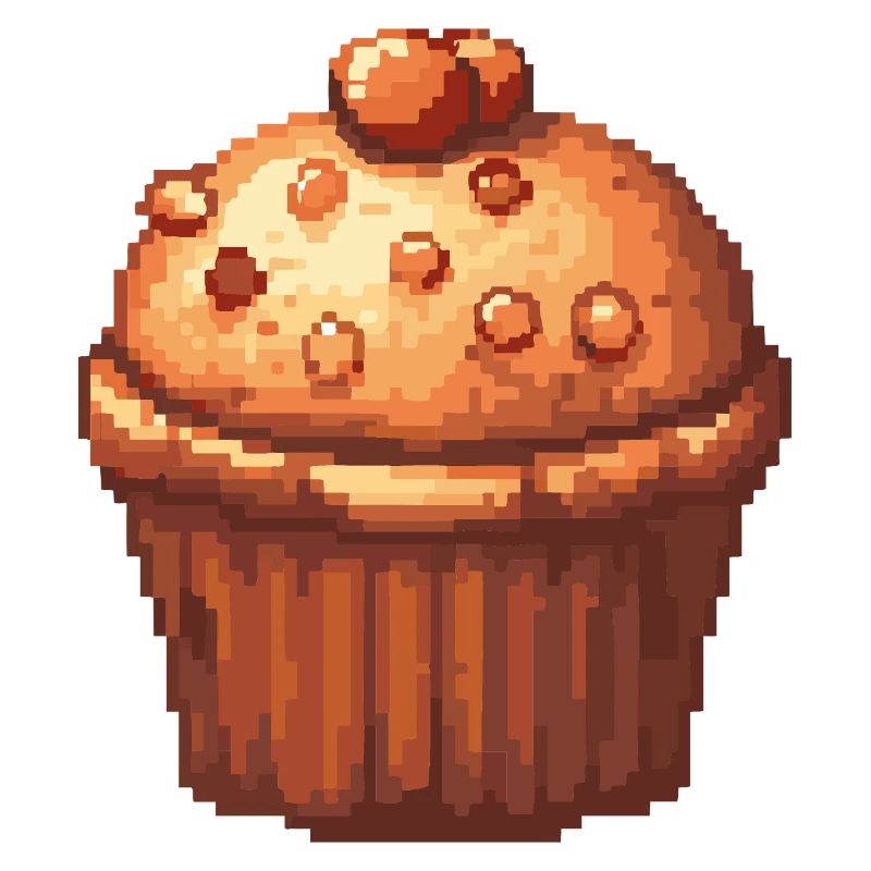 Pixelmuffin Cupcake Retro