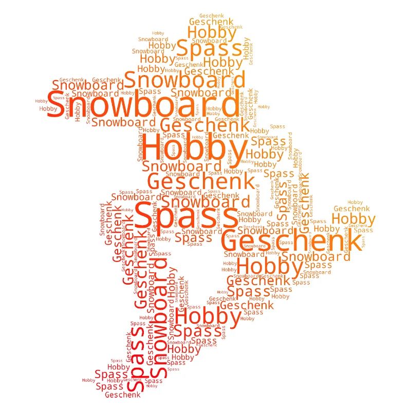 Klare Snowboard Botschaft