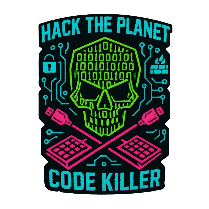 Hack the Planet Code Killer – Cybersicherheit