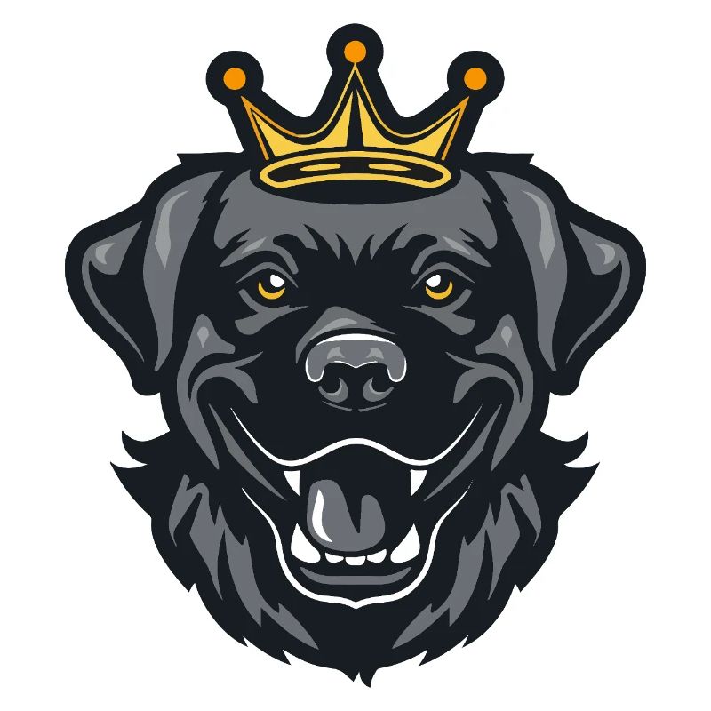 Labrador Hund Krone