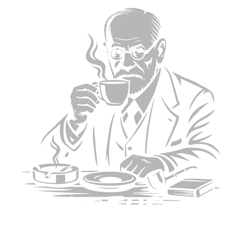 Freud Kaffeepause Illustration