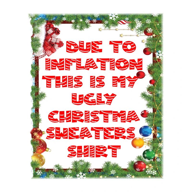 Drôle en raison de l’inflation pulls de Noël moches