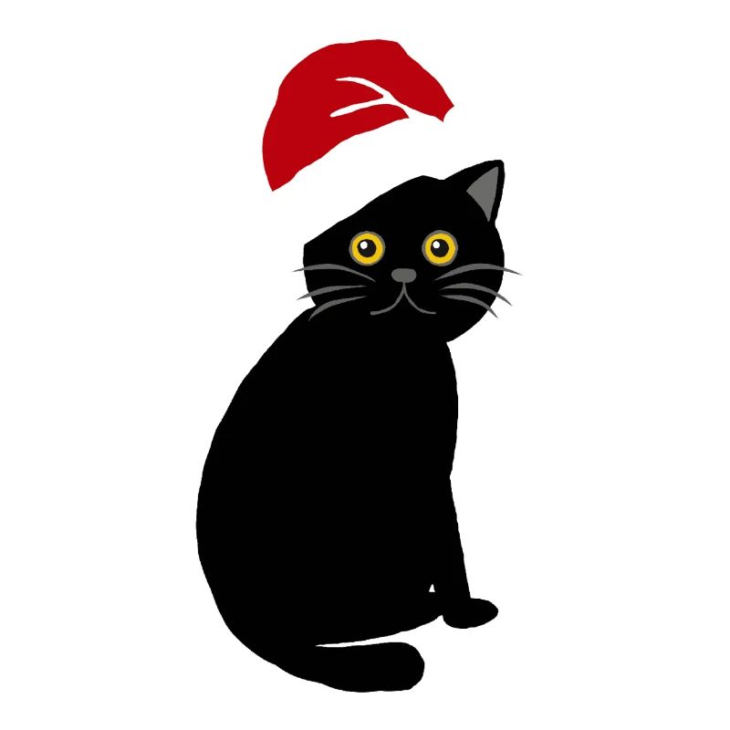 chat de Noël mignon chat de Noël