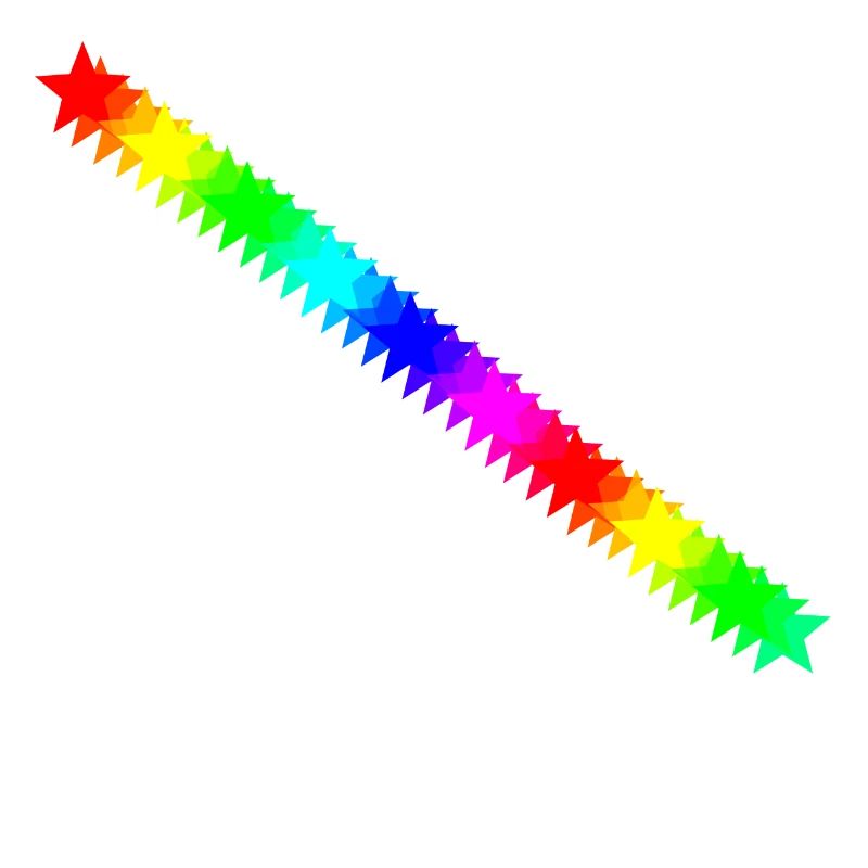 Sterne bunt Regenbogen Geschenkidee