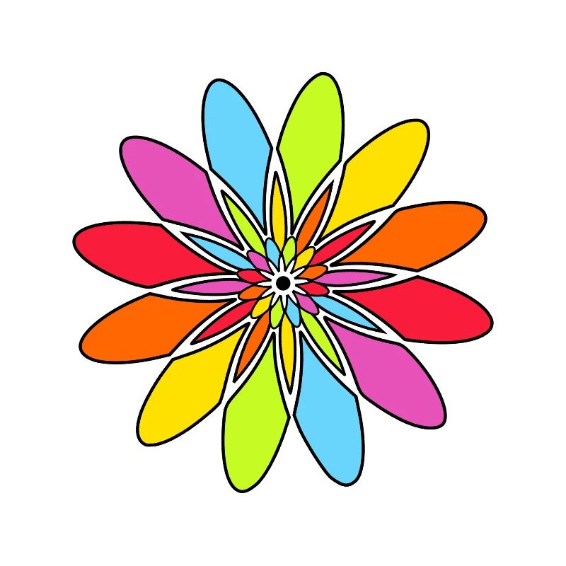 Regenbogen Blume