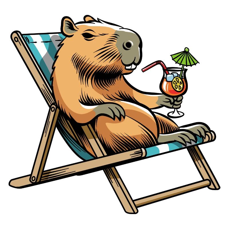 Don't worry be Cappy - Capybara - Holiday