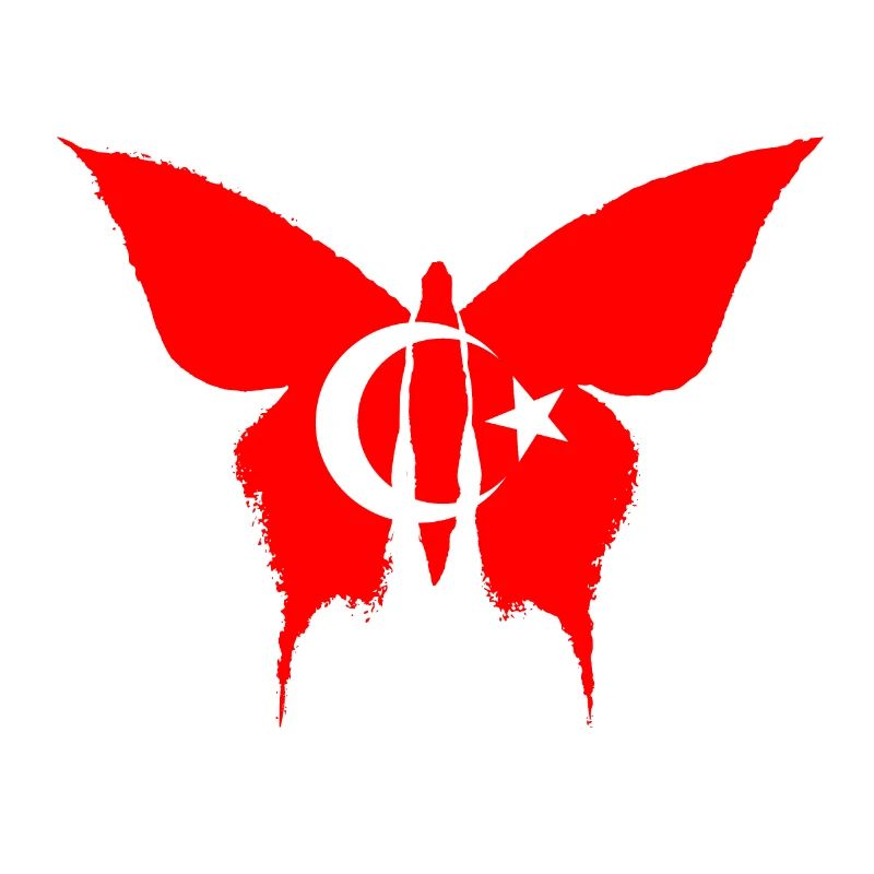 Drapeau de la dinde papillon