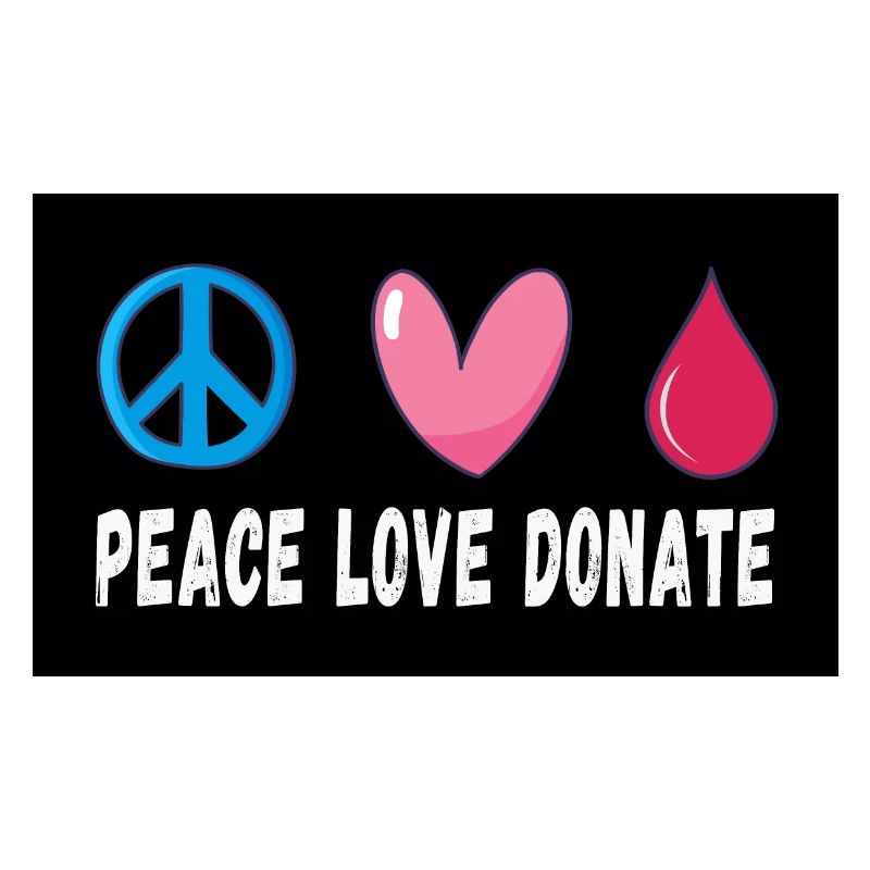 Friede Liebe Spende Blut