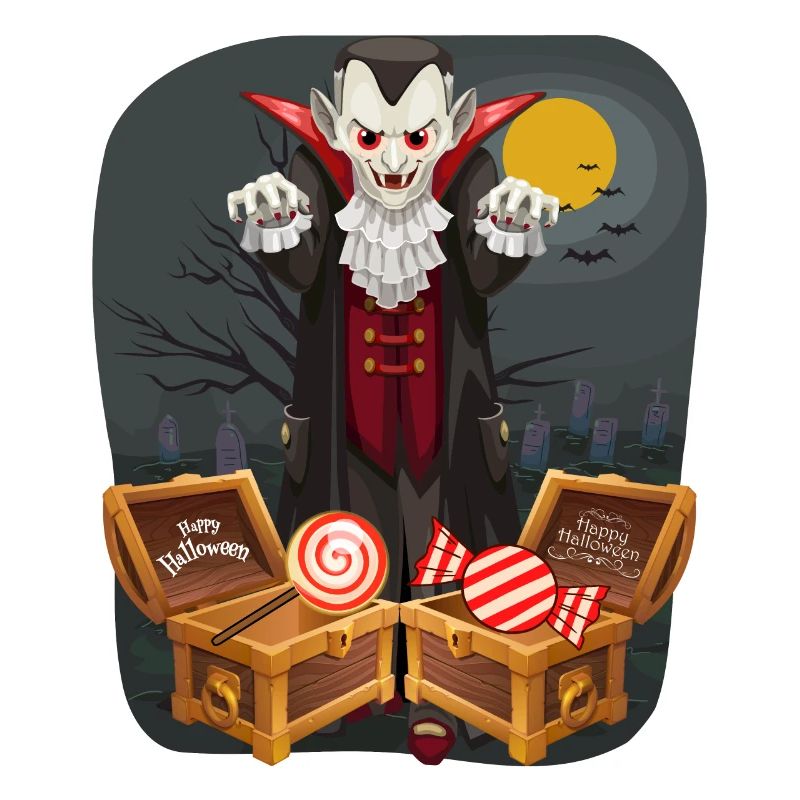 Halloween Vampir Süßes oder Saures