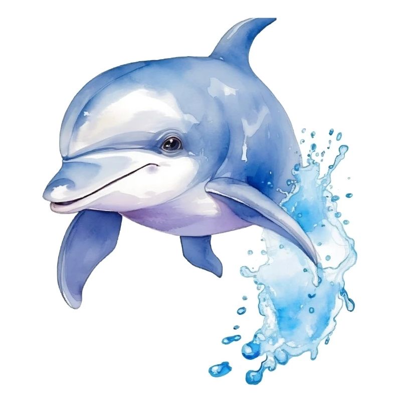 Blauer Delphin