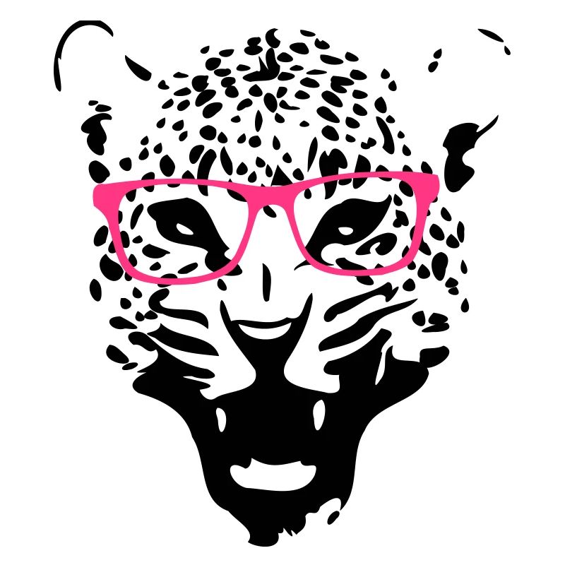 Leopard nerd glasses 2c