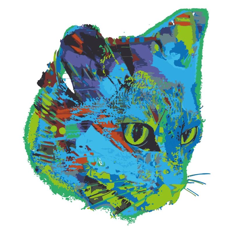 chat, chat, illustration, graffiti, chat,