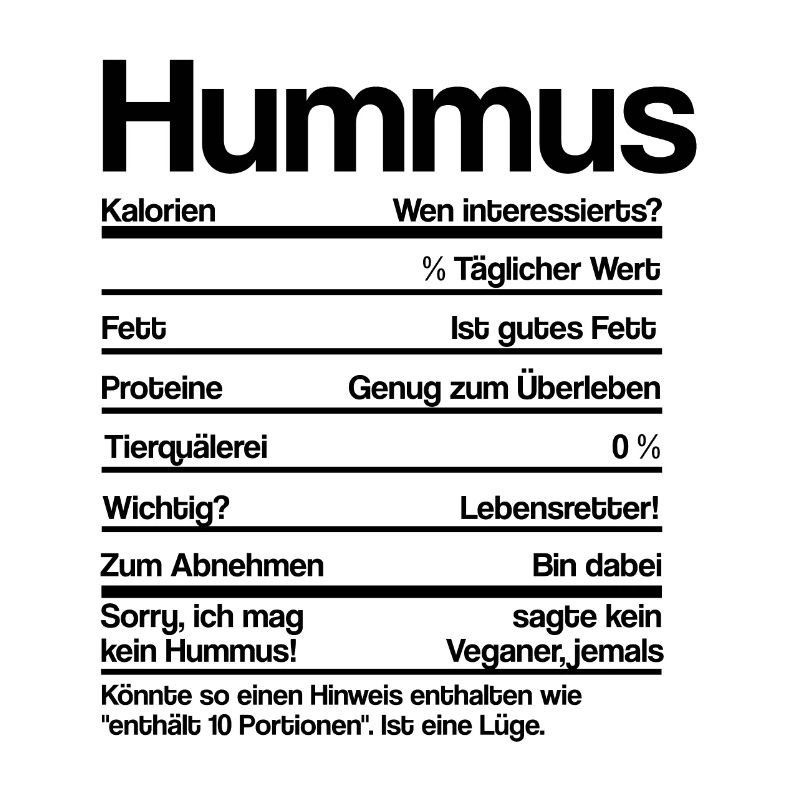 HUMMUS NÄHRWERTE