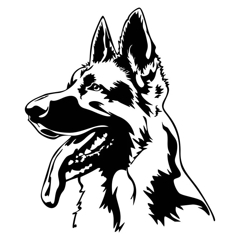 German shepherd head