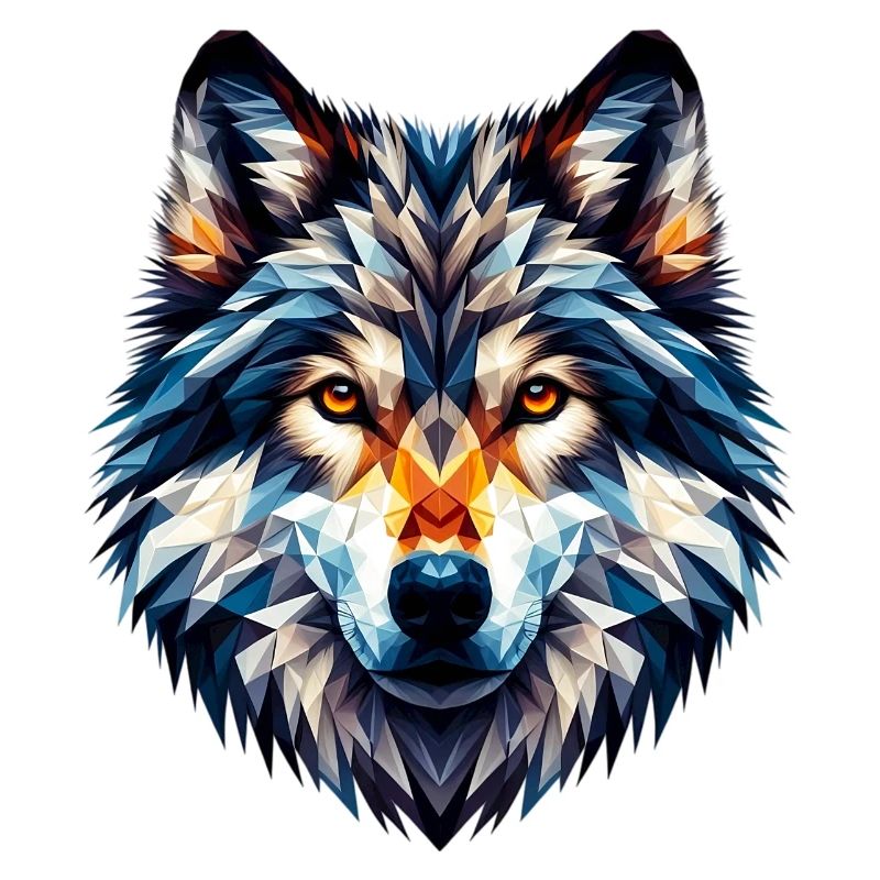 Polygonaler Wolf