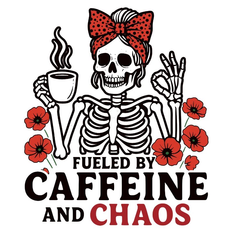 Mutter Koffein Mutter Skelett Kaffee