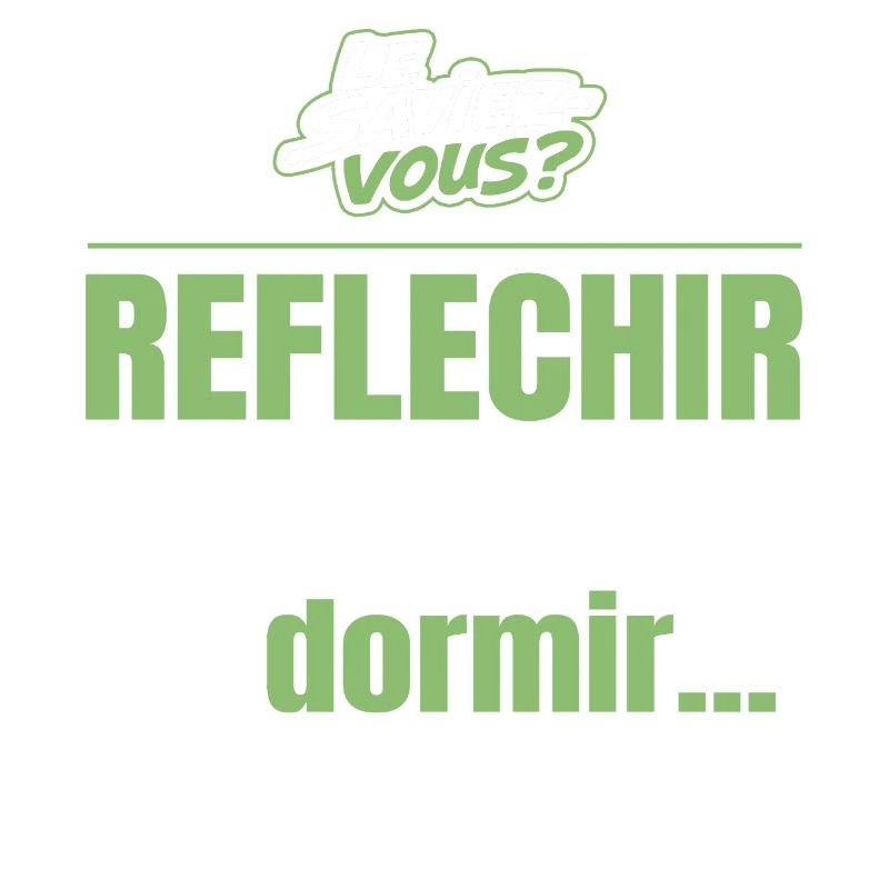 Le saviez-vous ? Réfléchir fatigue plus que dormir