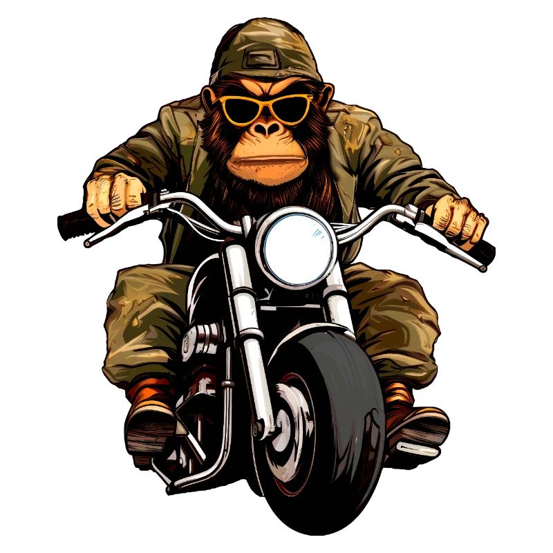Motorrad Affen