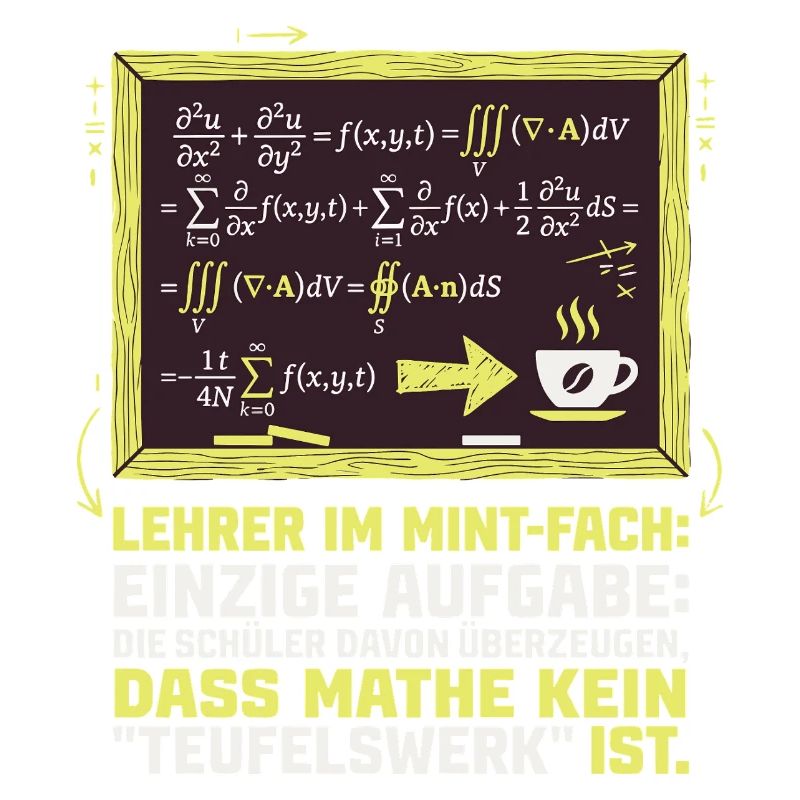 MINT Lehrer-Mathe-Kaffee-lustig