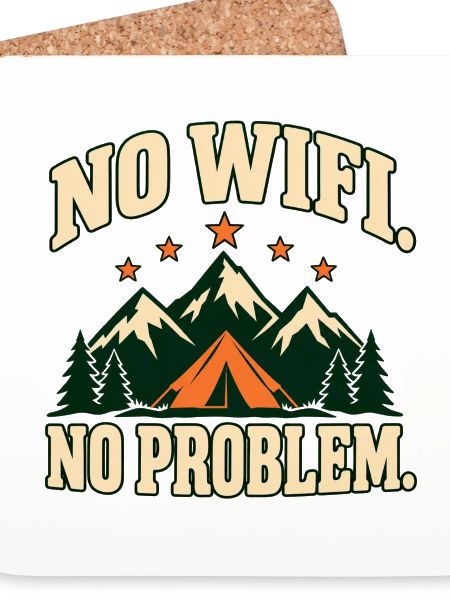No WiFi. No Problem. – Retro-Campingmotiv