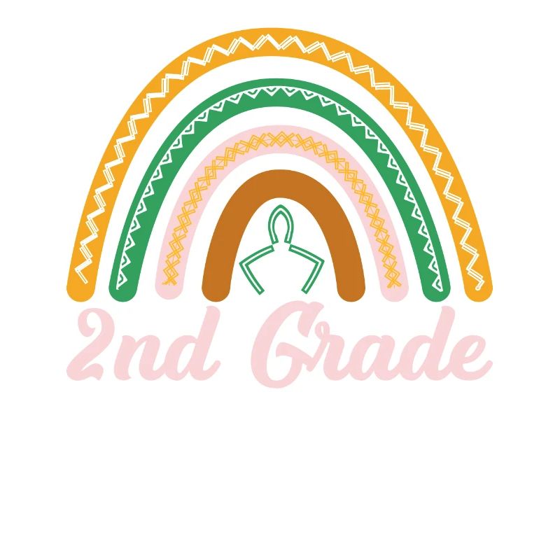 2nd class Leopard Rainbow Design for students and