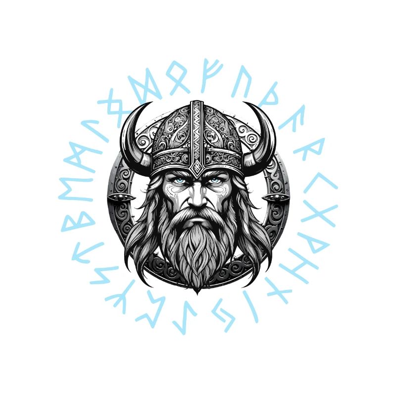 Viking Warrior Valhalla Runic Circle