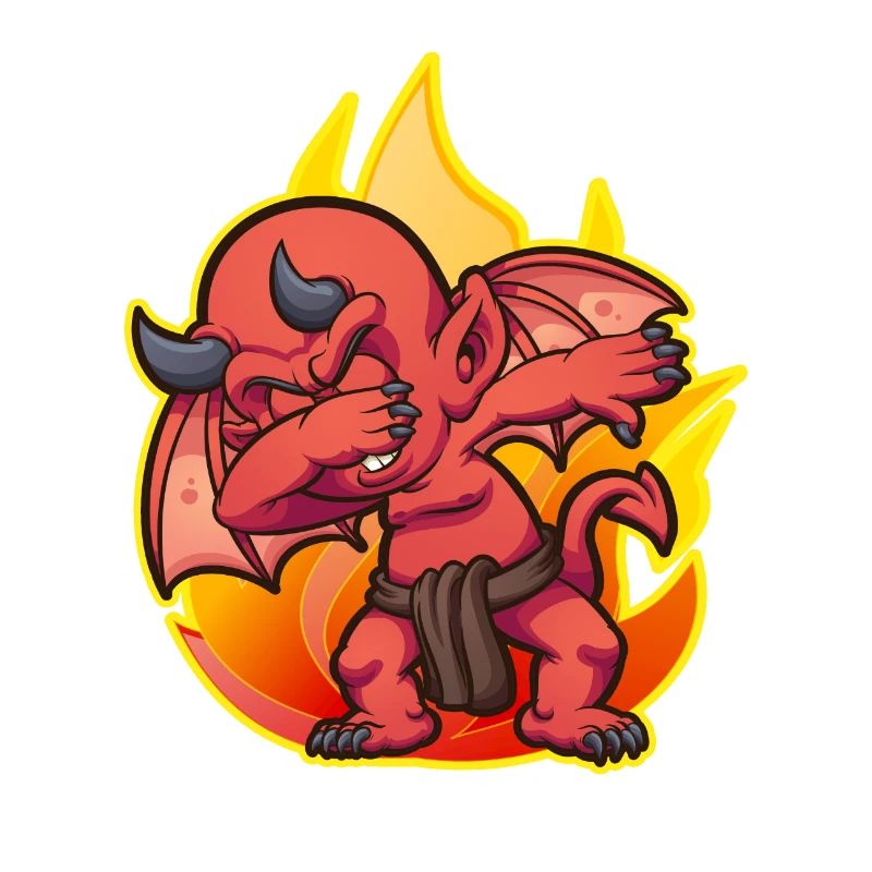 Dabbing Devil Dab Debben Danse Danse Idée cadeau