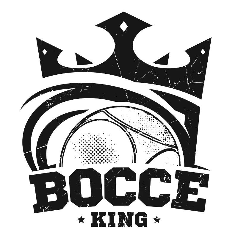 Bocce King Saying Bocce Ball with Jack Bocci Game