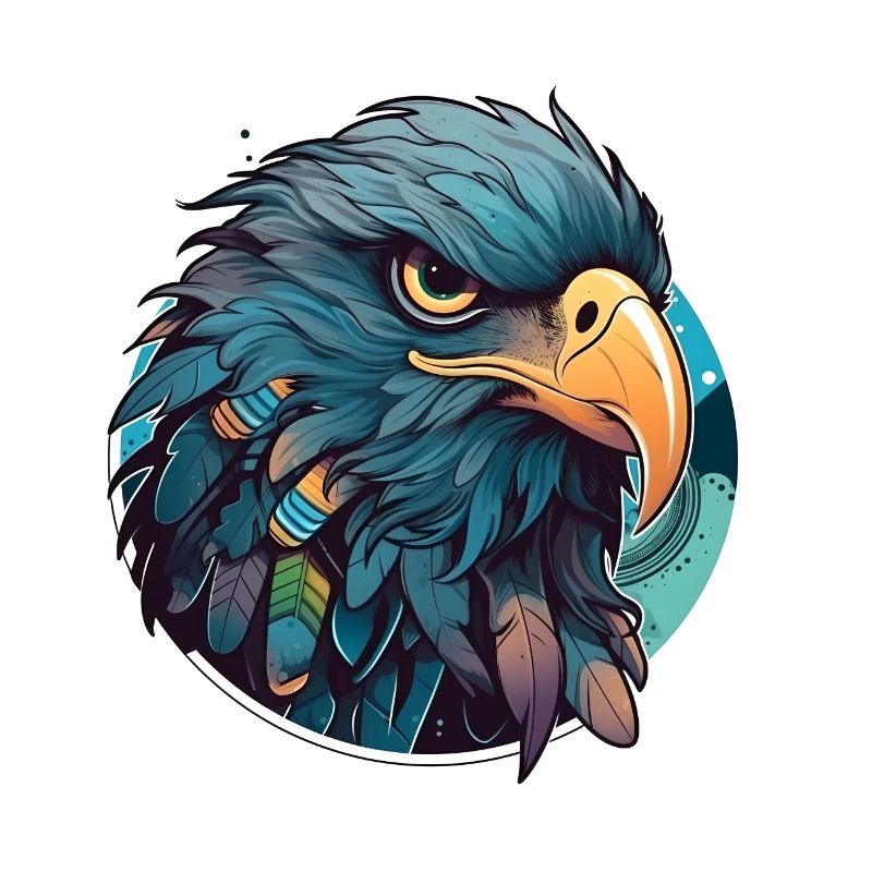Image vectorielle Eagle Raven Crow