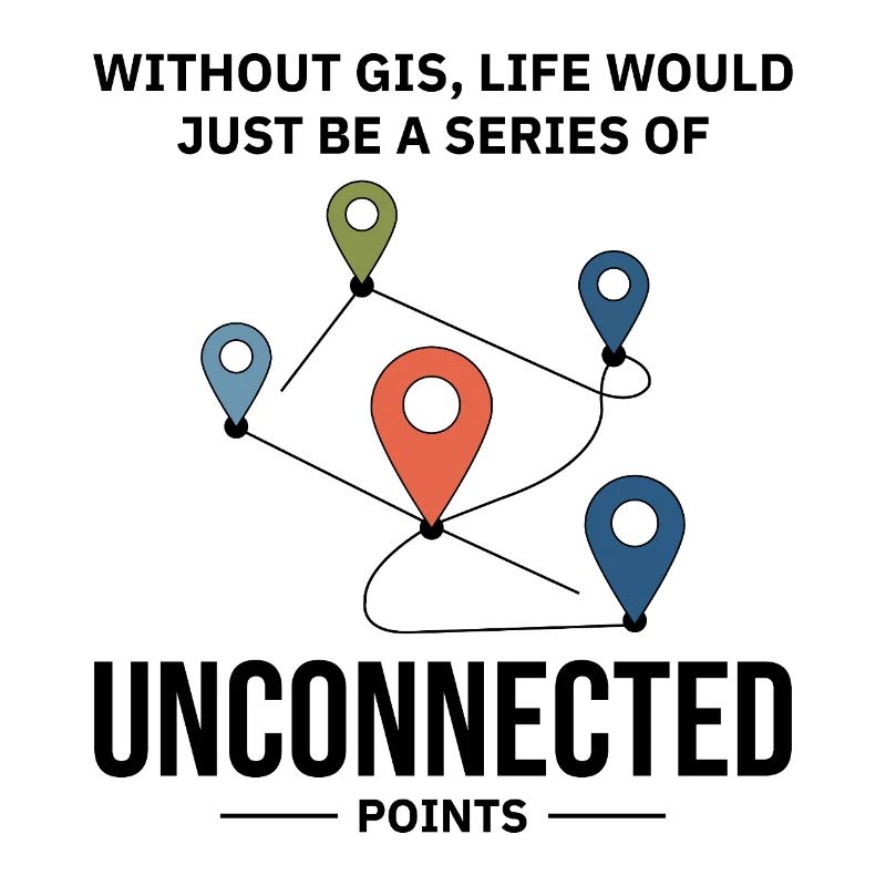 GIS Unconnected Points Map Data Analysis