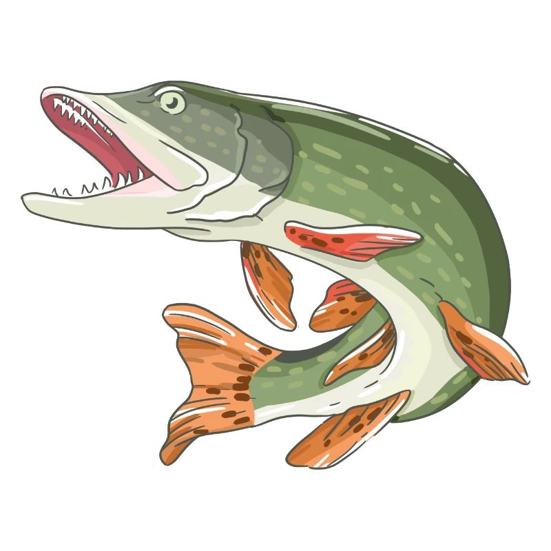 Pike fish angler design gift a great catch