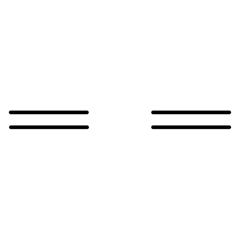 Deux doubles lignes