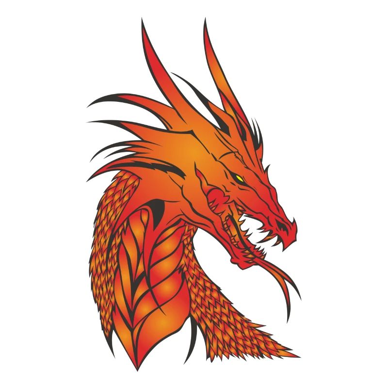 Wundervoller mythischer Drachen