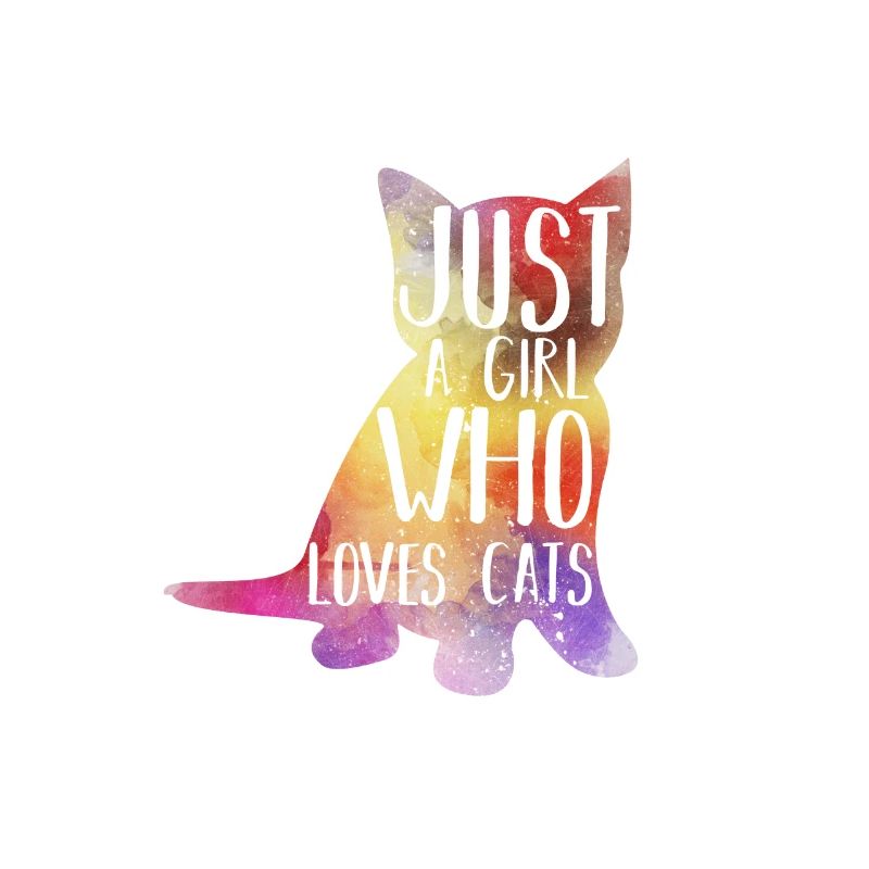 Ich bin ein Mädchen das Katzen liebt
