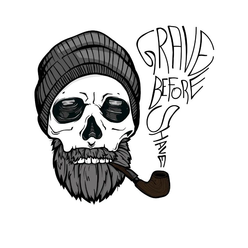 Grave before shave - beard design - 100% Bart