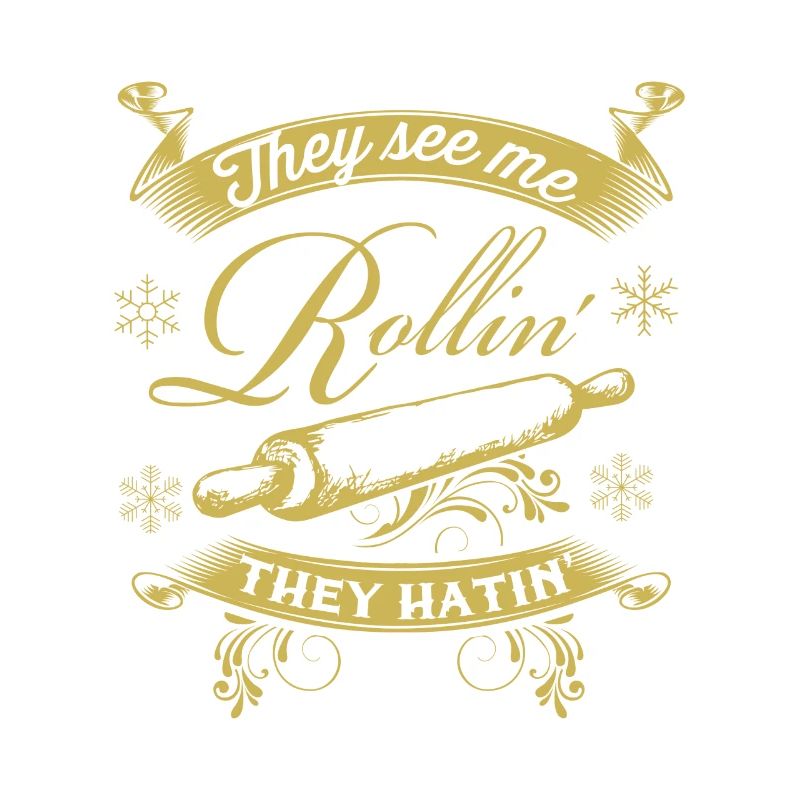 Funny Christmas pastry roll dough biscuits baking