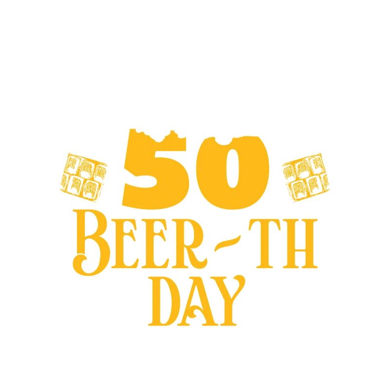50 50. Geburtstag Geschenk Bier Beer Geschenkidee
