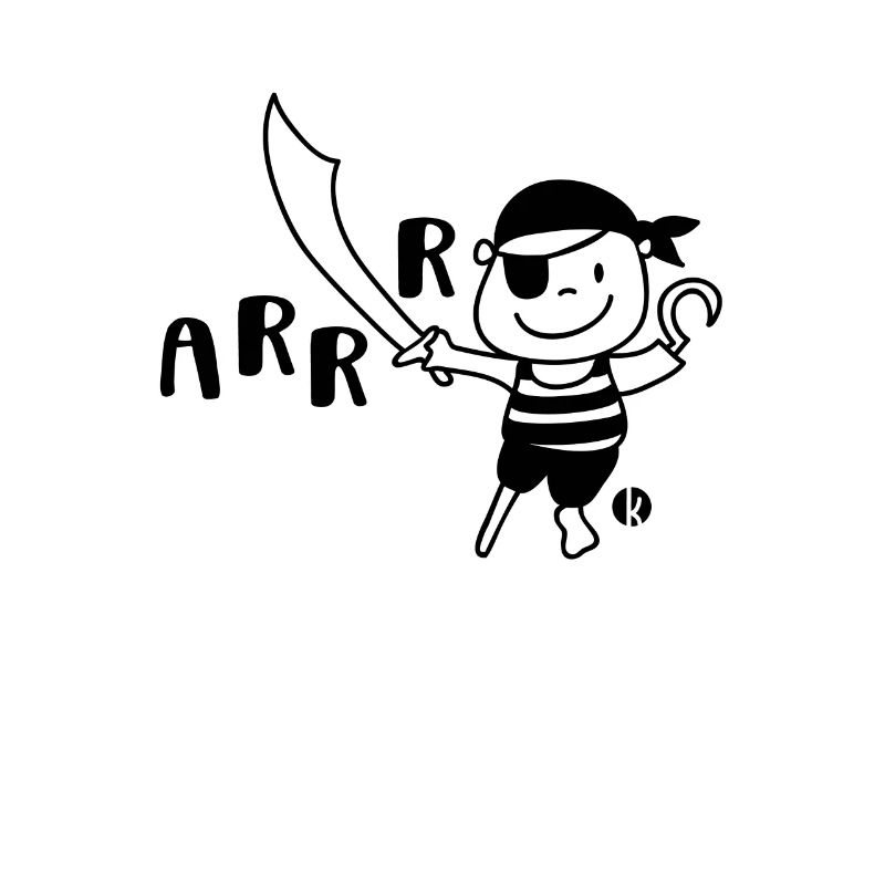 Lustiger Pirat mit Säbel ARRR Kinder Geschenk Cool