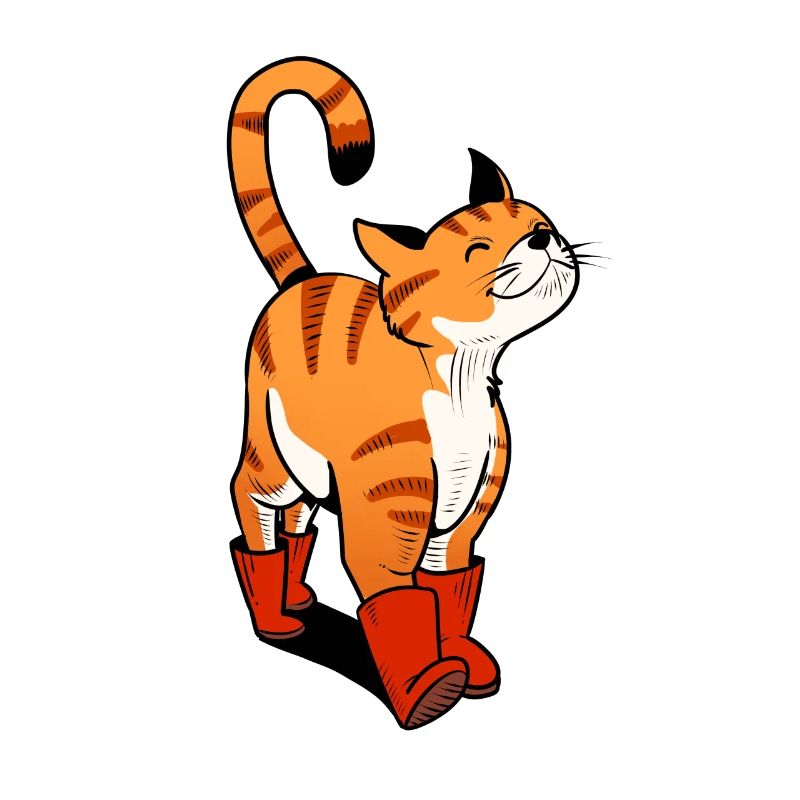 Botte de chat chaussures Chat Rayé chat