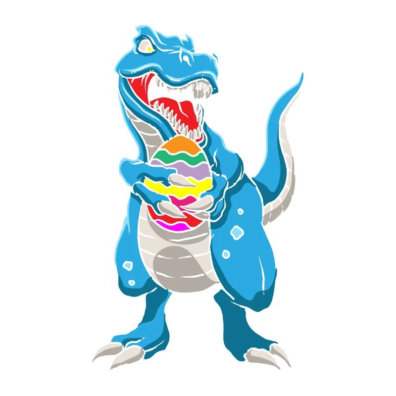 Dinosaur T-Rex Easter Bunny Happy Easter Gift