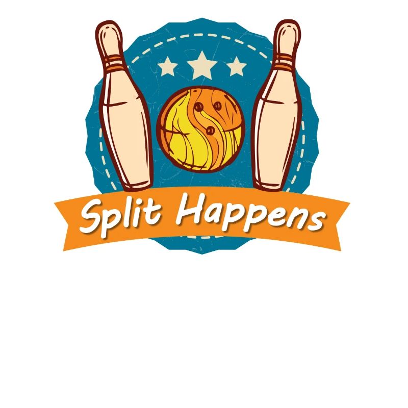 Split Happens Tee Bowling Bowler Tee