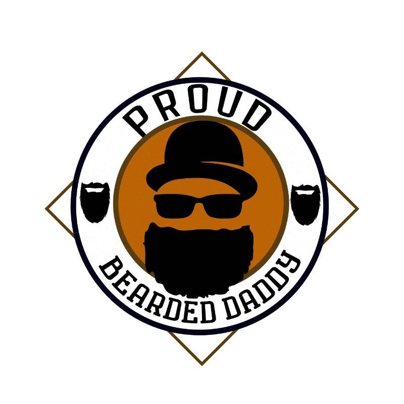 Proud bearded dad