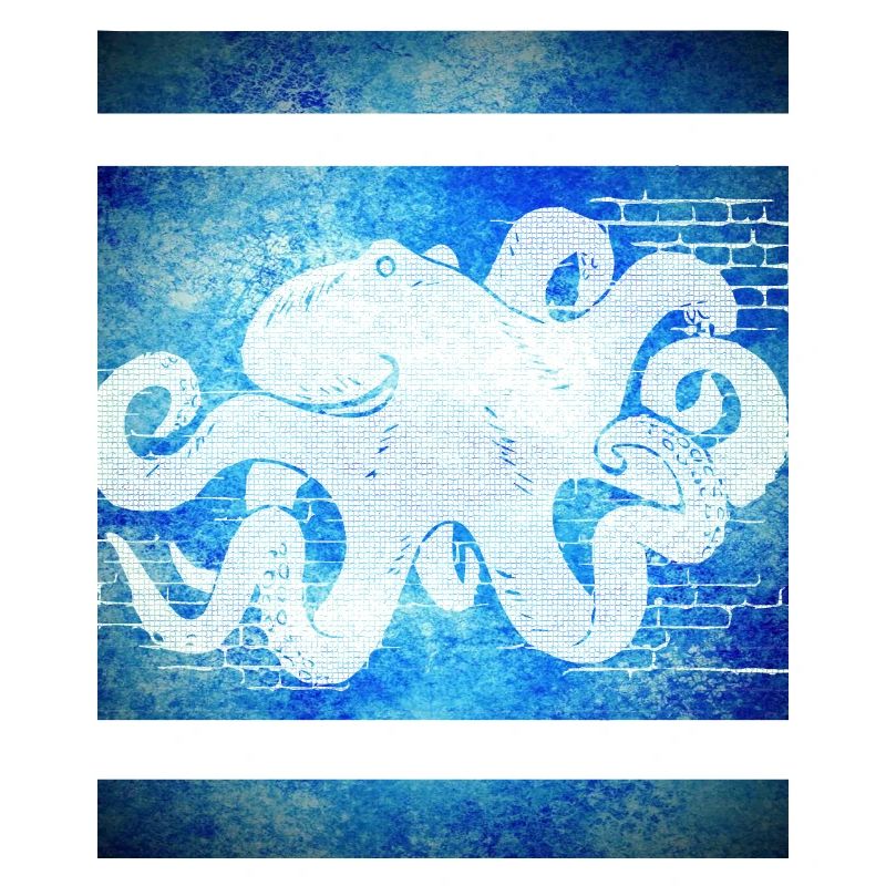 Octopus blau
